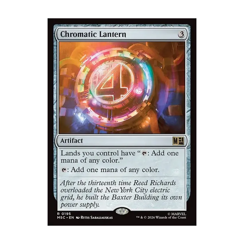 Chromatic Lantern (Surge Foil) - Marvel Super Heroes Commander (Foil Near Mint)