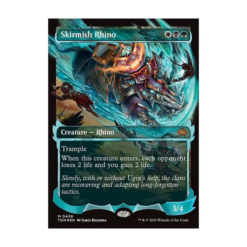 Skirmish Rhino (Showcase) - Tarkir: Dragonstorm (Foil Near Mint)