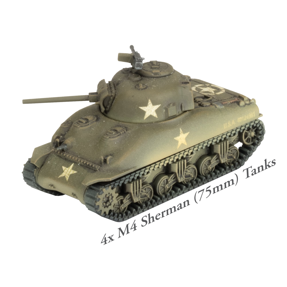 Flames of War WW2: American Starter Force - Old Ironsides Sherman Tank Company (Preorder)