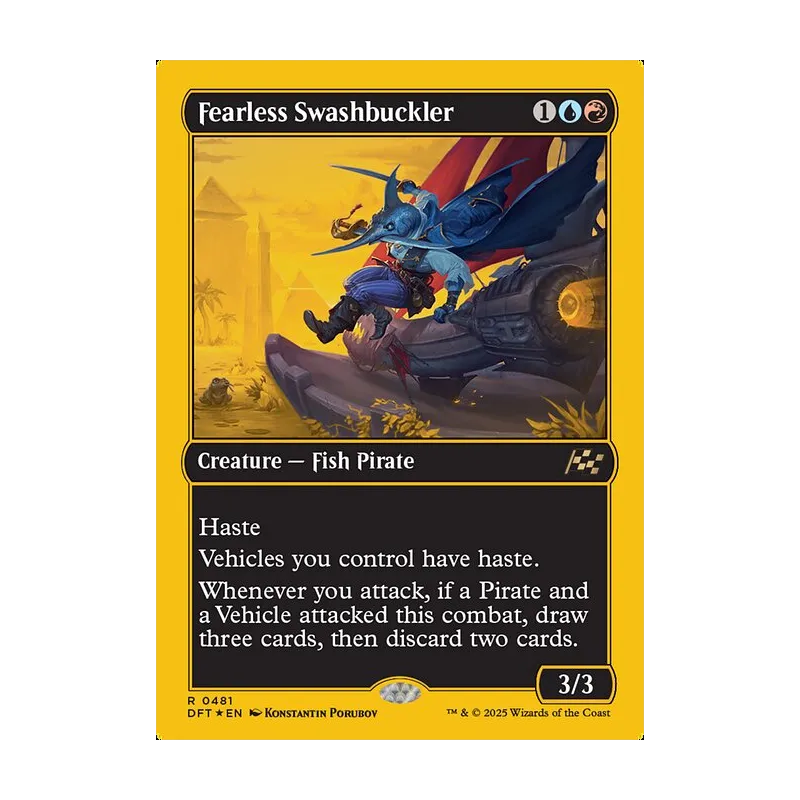 Fearless Swashbuckler (First-Place Foil) - Aetherdrift (Foil Near Mint)