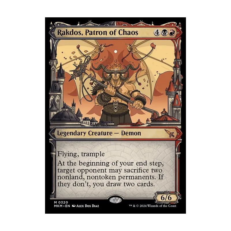 rakdos cards mtg Altered Art (At the beginning of your upkeep Rakdos's Return [Return to Ravnica]