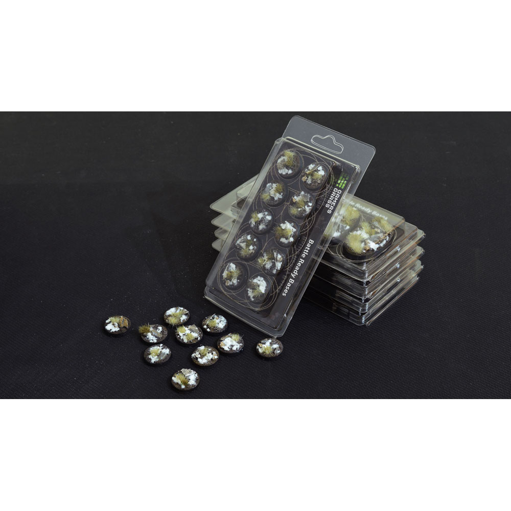 Battle Ready Bases: Winter - Round 25mm (10)