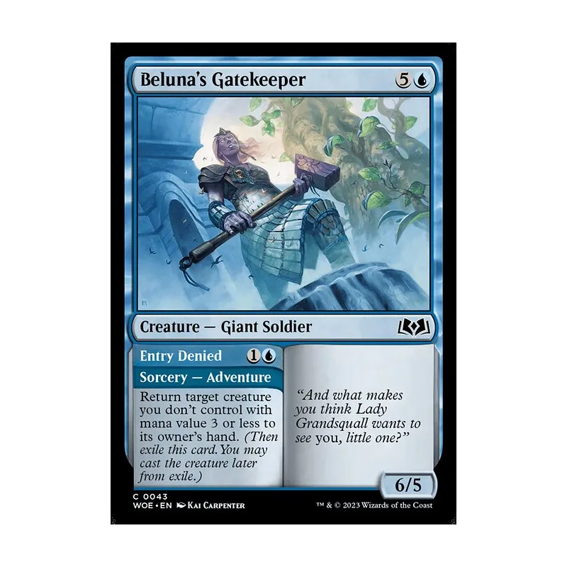 Beluna's Gatekeeper // Entry Denied - Wilds of Eldraine (Near Mint)