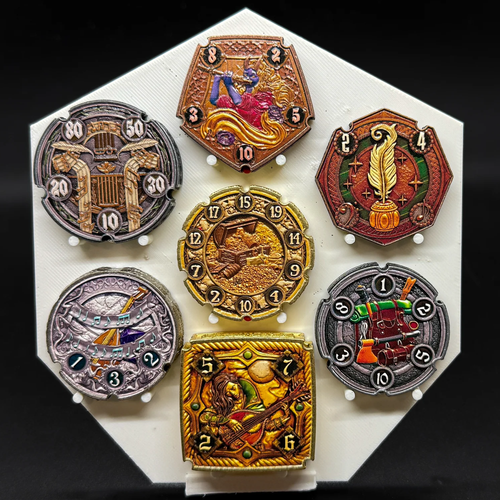 FlipDie Metal Dice Coin Set: Bard (7) (New Arrival)