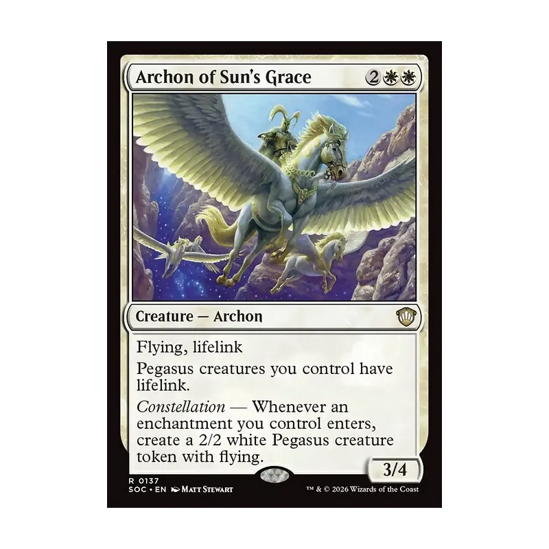 Archon of Sun's Grace - Secrets of Strixhaven Commander (Near Mint)