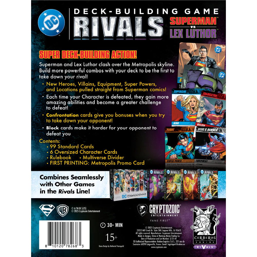 DC Deck-Building Game: Rivals - Superman vs. Lex Luthor