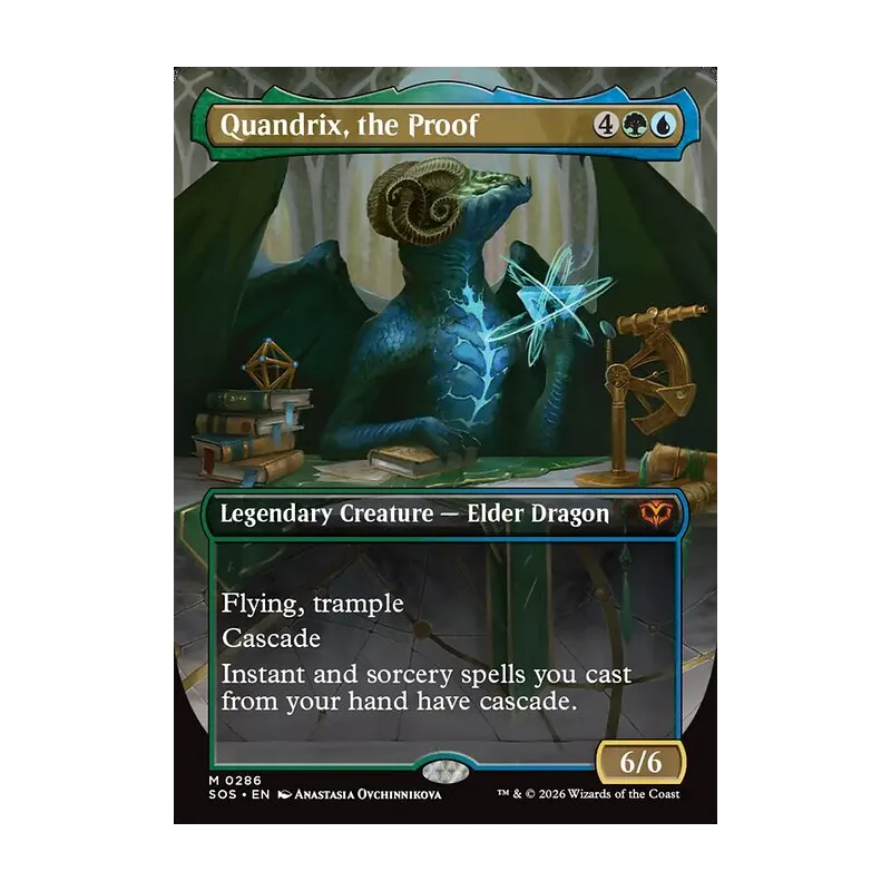 Quandrix, the Proof (Borderless) - Secrets of Strixhaven (Near Mint)