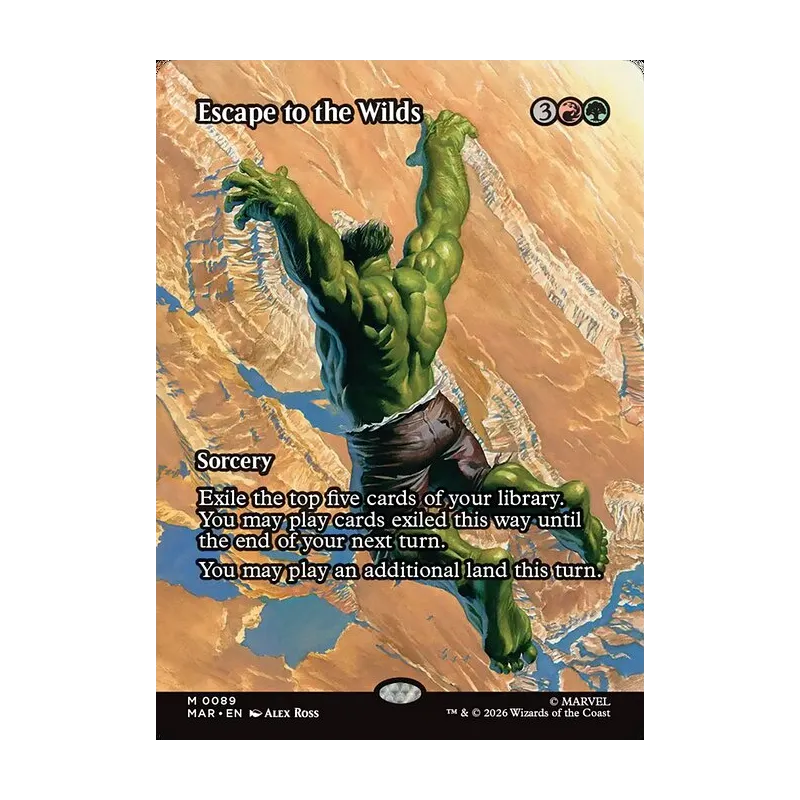 Escape to the Wilds (Borderless) - Marvel Universe (Foil Near Mint)