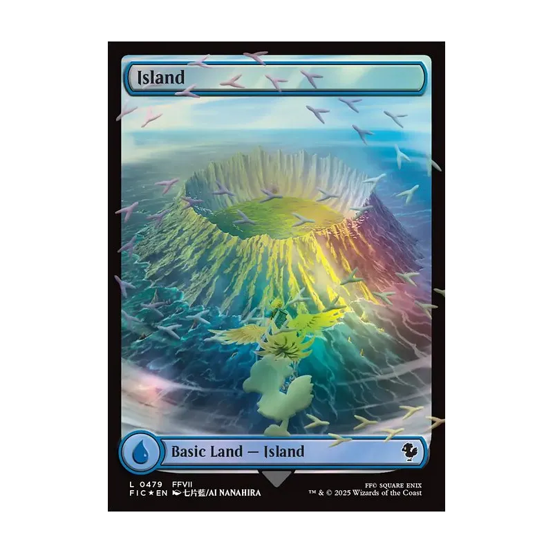 Island (Chocobo Track Foil) - Final Fantasy Commander (Foil Near Mint)