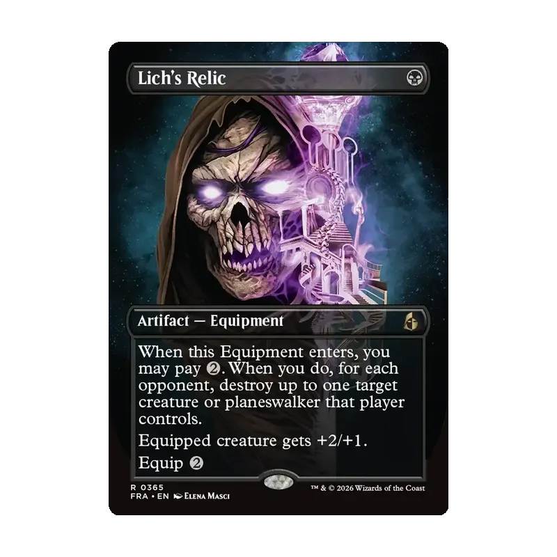 Lich's Relic (Borderless) - Reality Fracture (Near Mint)