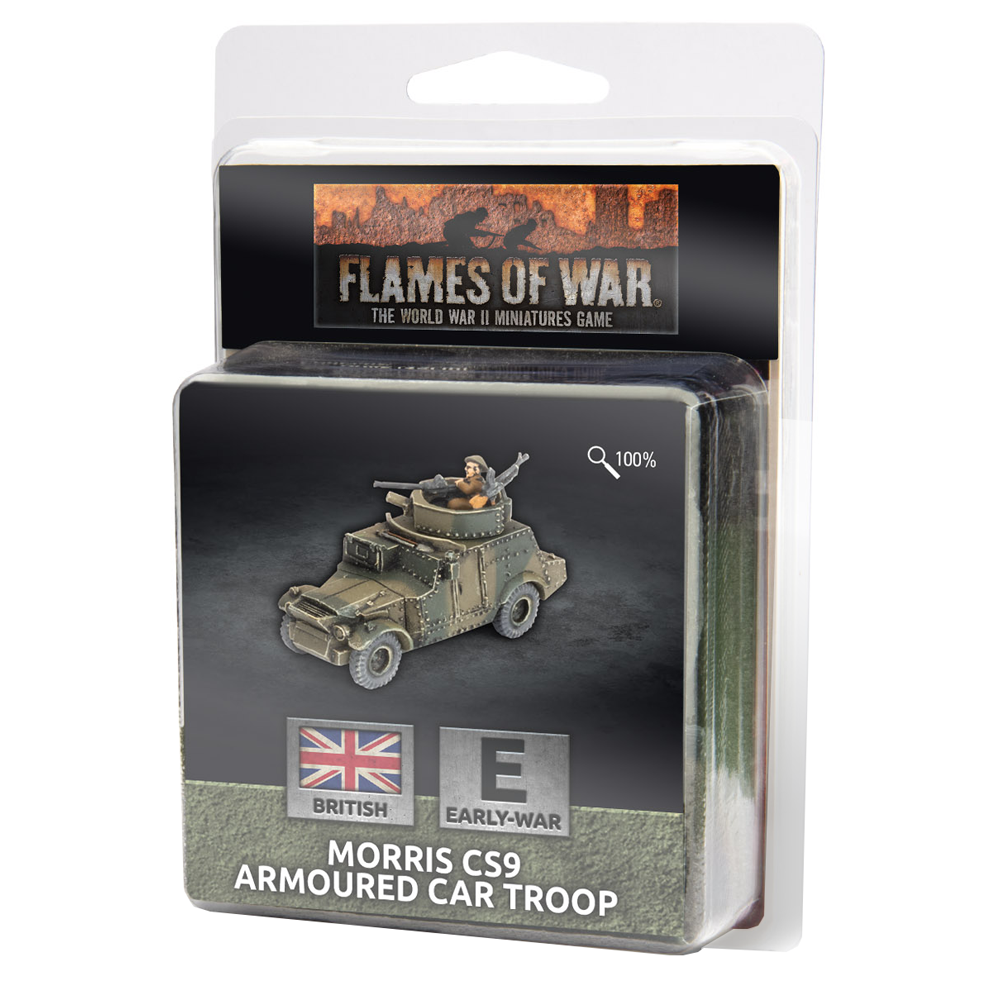 Flames of War WW2: British - Morris CS9 Armoured Car Troop (Preorder)