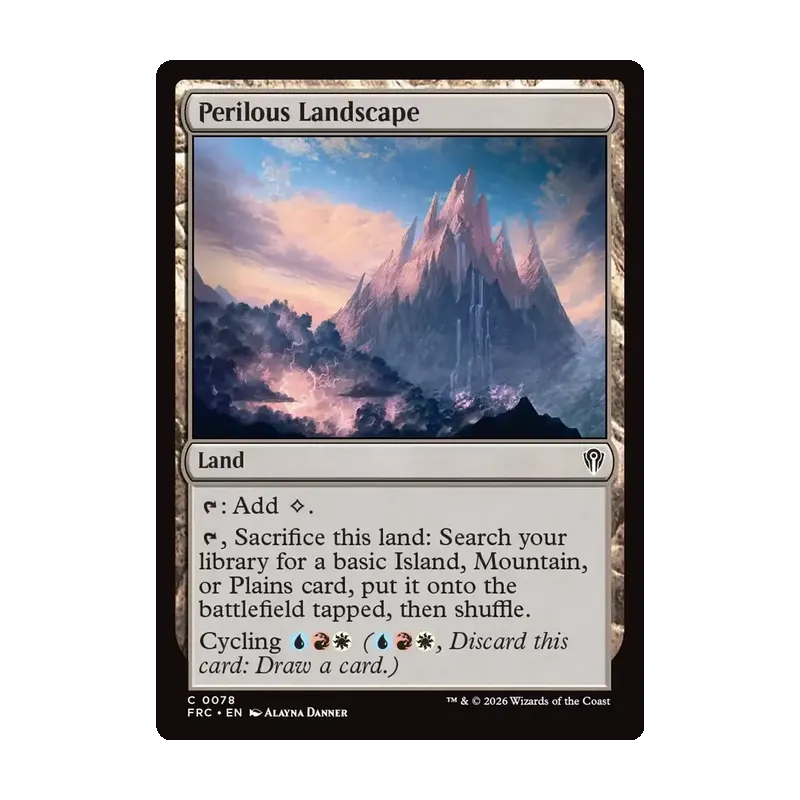 Perilous Landscape - Reality Fracture Commander (Near Mint)