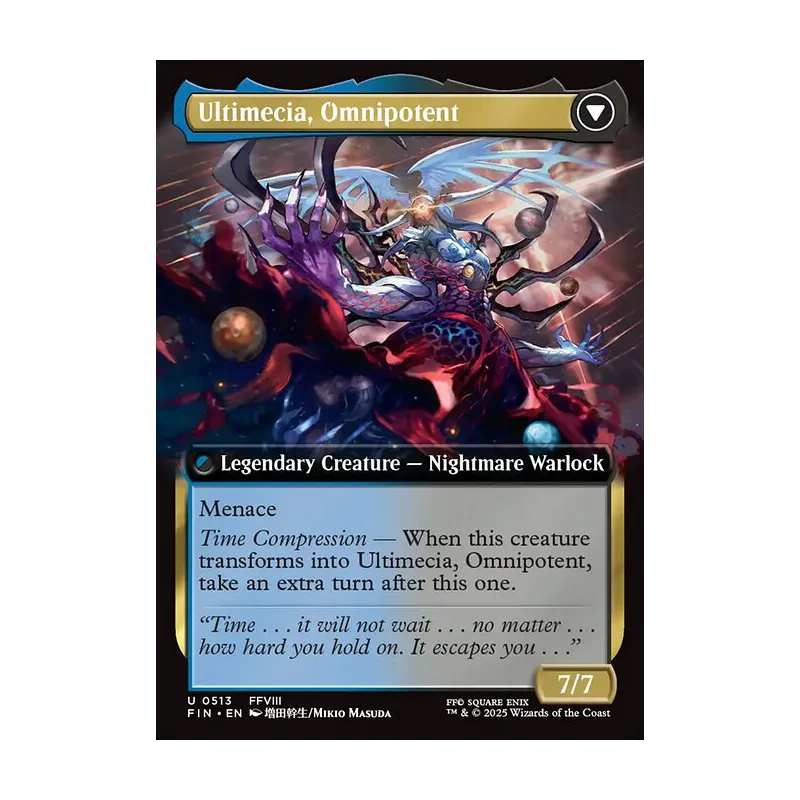 Ultimecia, Time Sorceress // Ultimecia, Omnipotent (Extended Art) - Final Fantasy (Near Mint)