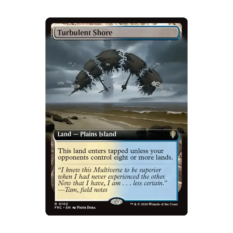 Turbulent Shore (Extended Art) - Reality Fracture Commander (Near Mint)