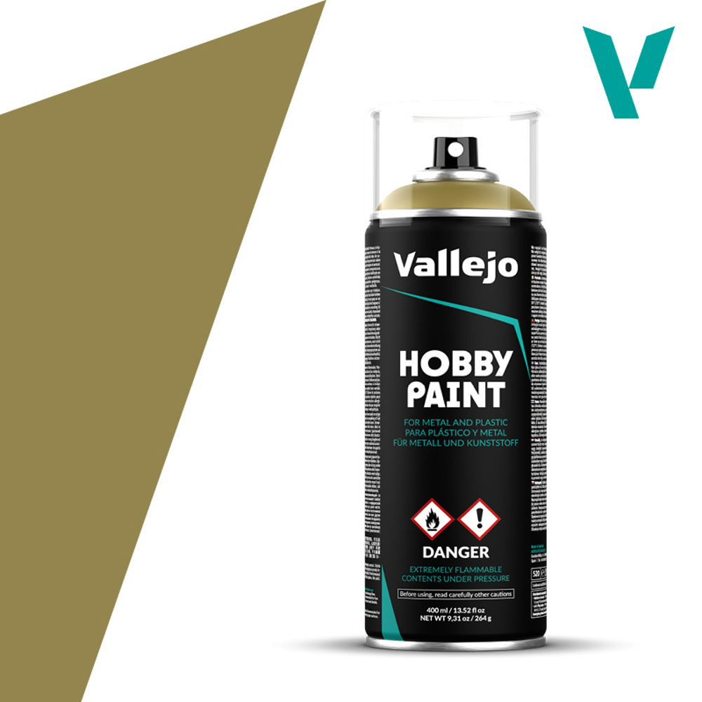 Vallejo Hobby Paint Aerosol: Panzer Yellow (400ml)