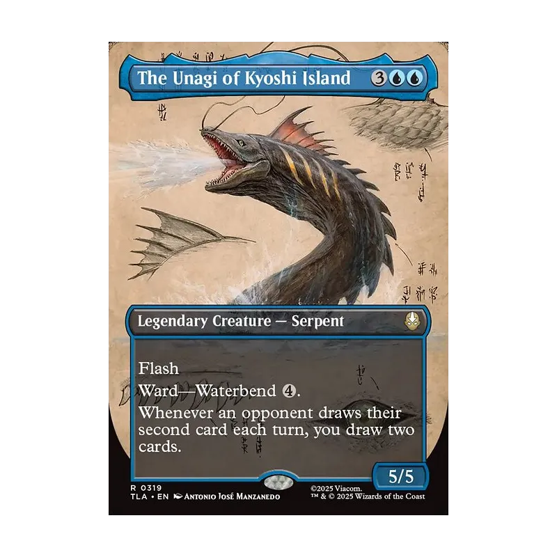 The Unagi of Kyoshi Island (Borderless) - Avatar: The Last Airbender (Foil Near Mint)