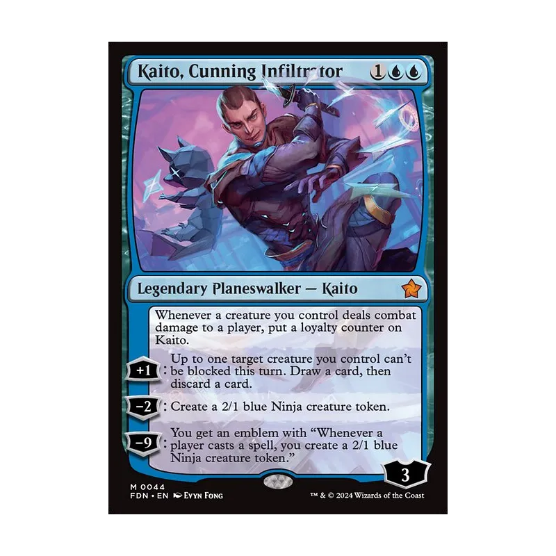 Kaito, Cunning Infiltrator - Foundations (Near Mint)