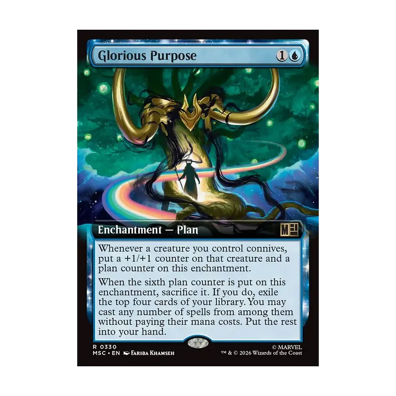 Glorious Purpose (Extended Art) - Marvel Super Heroes Commander (Near Mint)
