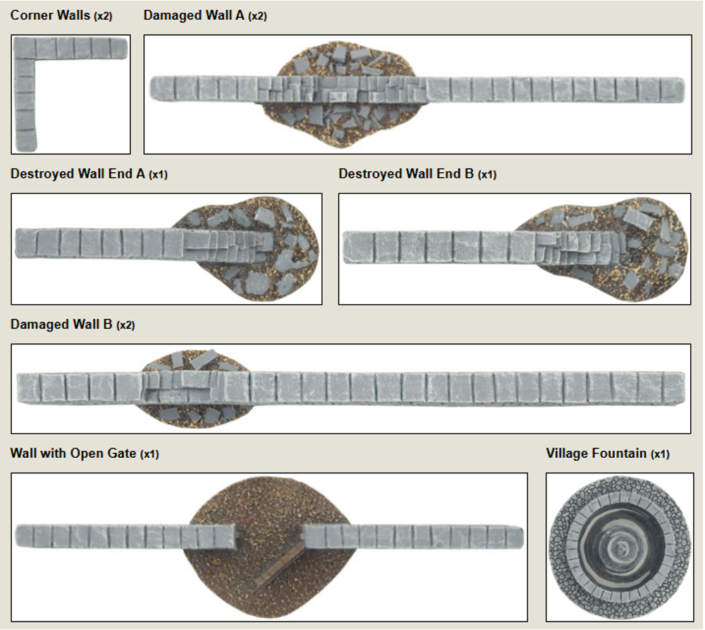 Flames of War: Battlefield in a Box - Village Walls