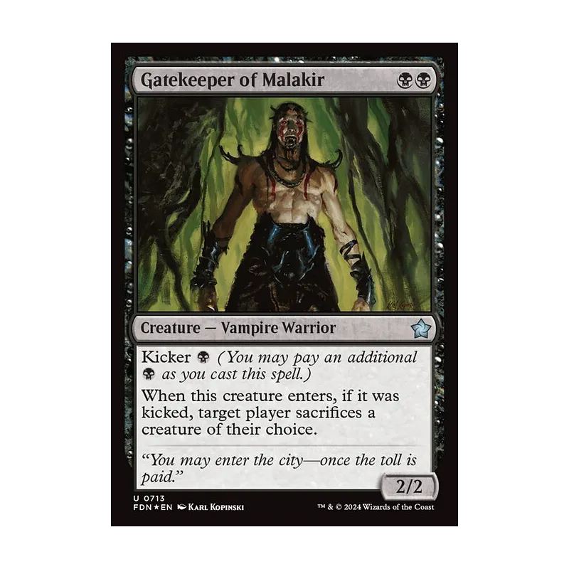 Gatekeeper of Malakir - Foundations (Foil Near Mint)