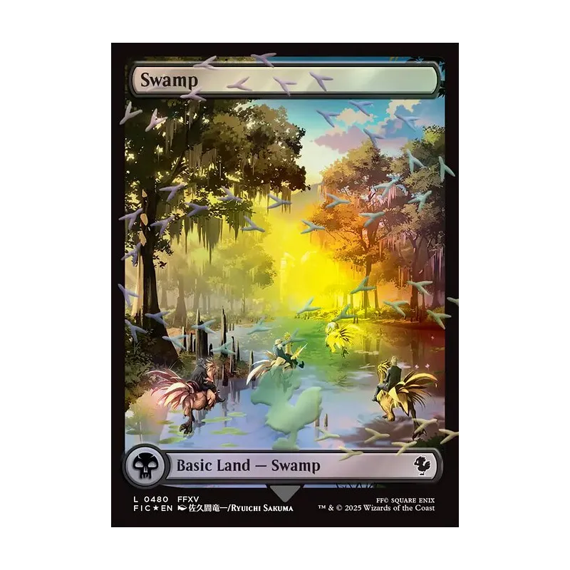 Swamp (Chocobo Track Foil) - Final Fantasy Commander (Foil Near Mint)