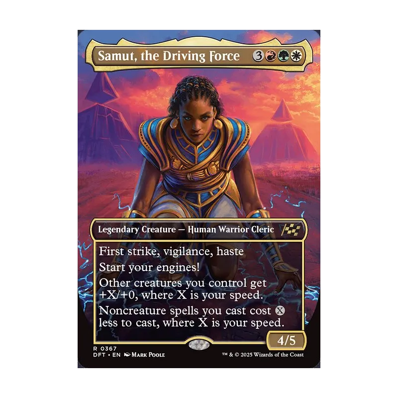 Samut, the Driving Force (Borderless) - Aetherdrift (Near Mint)