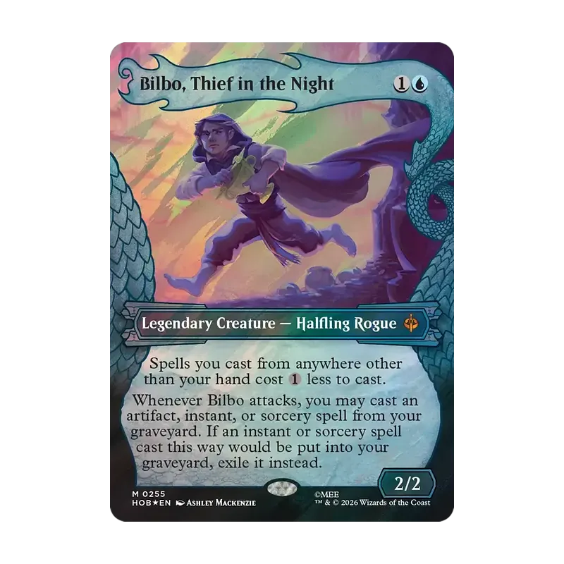 Bilbo, Thief in the Night (Showcase) (Surge Foil) - The Hobbit (Foil Near Mint)