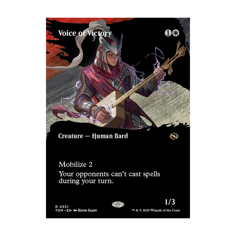 Voice of Victory (Borderless) - Tarkir: Dragonstorm (Foil Near Mint)