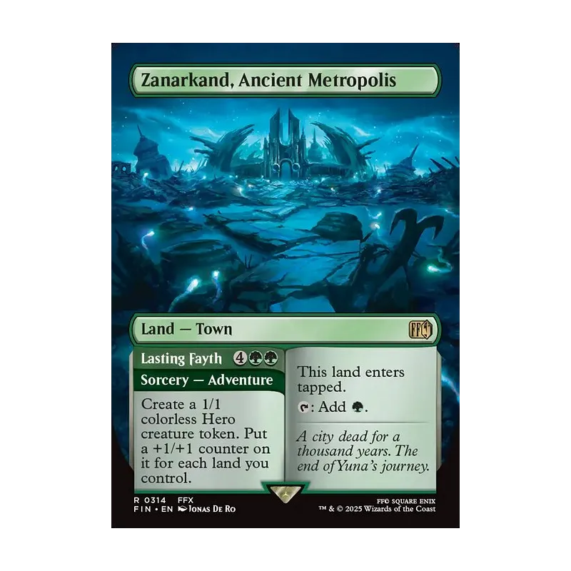 Zanarkand, Ancient Metropolis // Lasting Fayth (Borderless) - Final Fantasy (Near Mint)