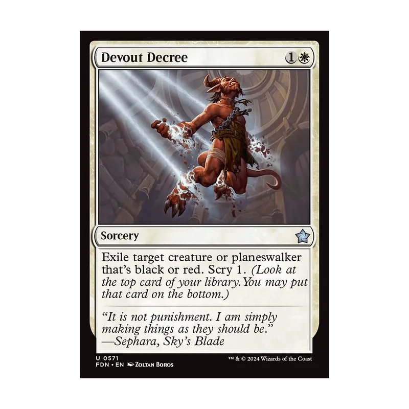 Devout Decree - Foundations (Near Mint)