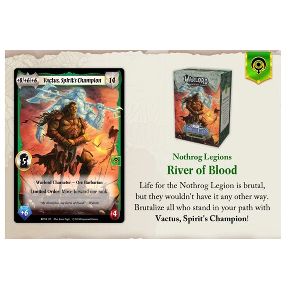 Warlord: Saga of the Storm CCG: Into the Accordlands - Starter Deck - Nothrog Legions (Preorder)