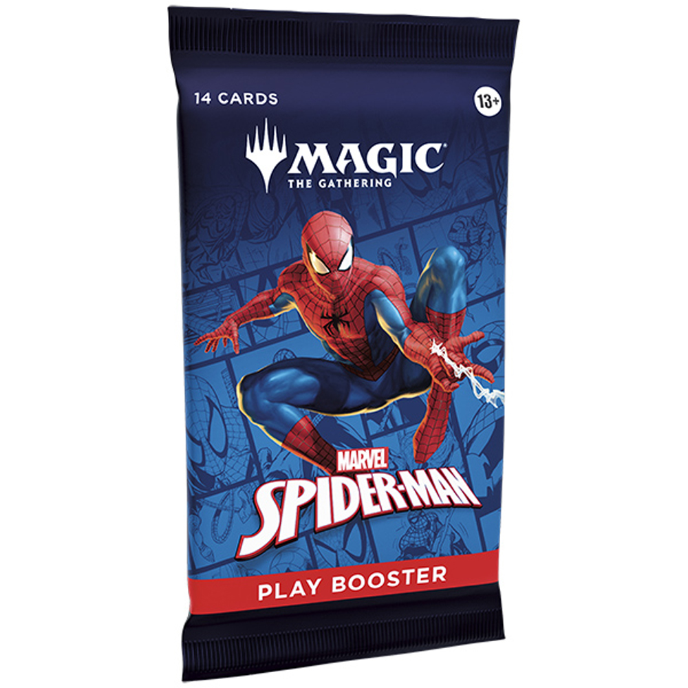 mtg spider man play booster card list Marvel's Spider-Man Display - Man%20Play%20Boosters%20are%20the%20first%20MTG%20set%20designed%20with%20the%20new%20Pick Magic: The Gathering | Marvel's