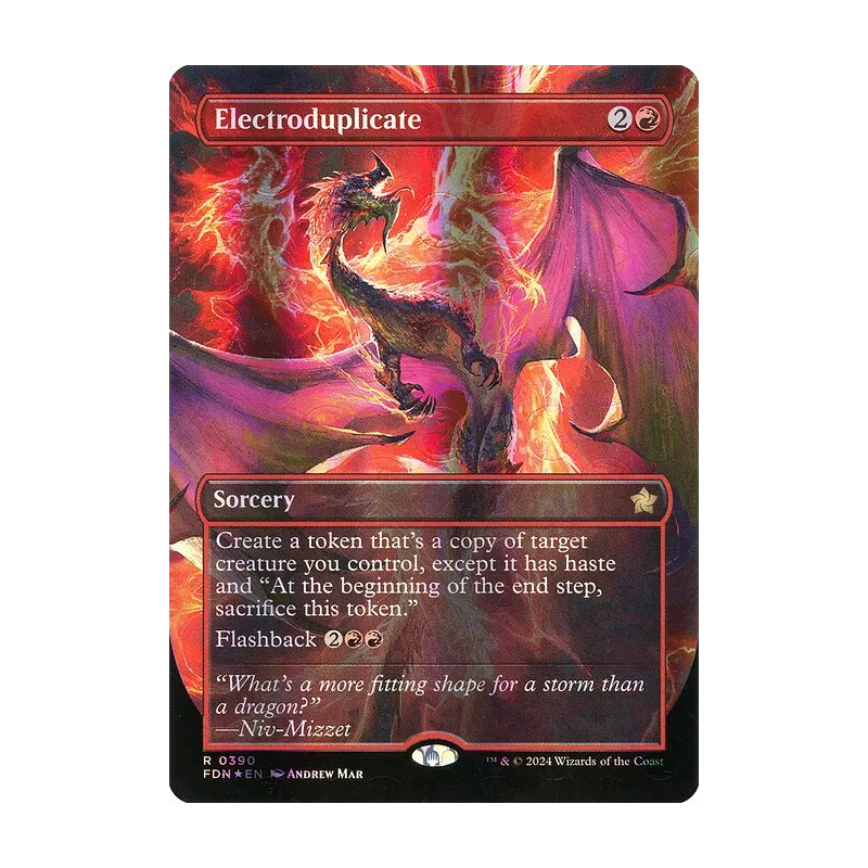 Electroduplicate (Borderless) (Mana Foil) - Foundations (Foil Near Mint)