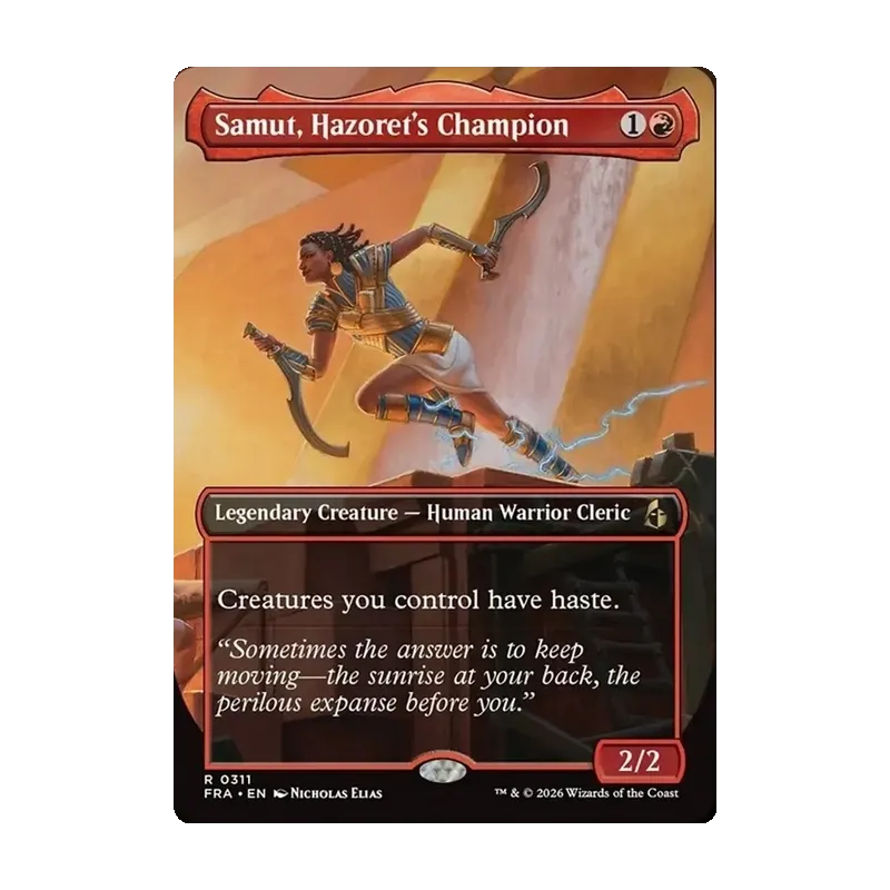 Samut, Hazoret's Champion (Borderless) - Reality Fracture (Near Mint)