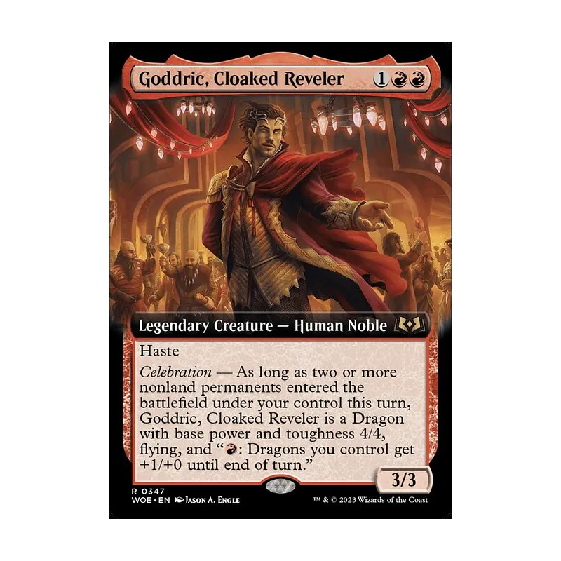Goddric, Cloaked Reveler (Extended Art) - Wilds of Eldraine (Near Mint)