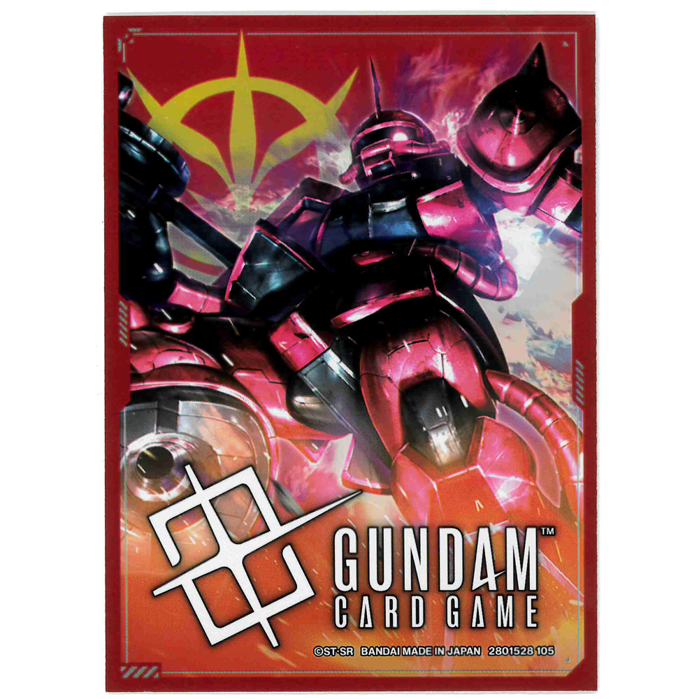 GUNDAM Card Game: Official Card Sleeves - Char's Zaku II/Zeon GUNDAM Card Game: Official Card Sleeves - Char's Zaku II/Zeon
