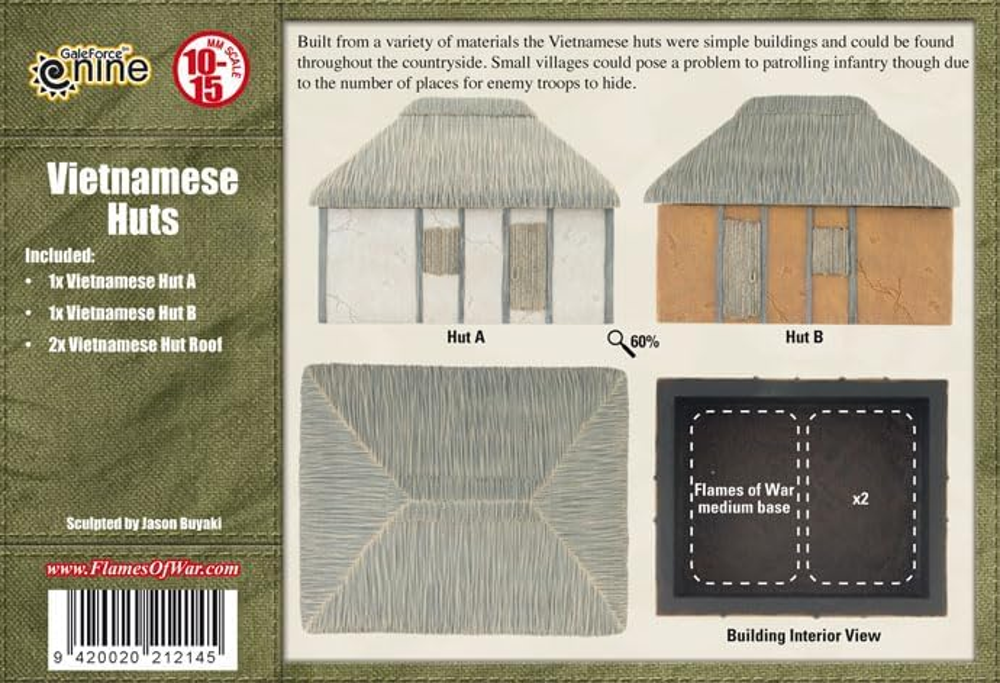 Flames of War: Battlefield in a Box - Vietnamese Huts