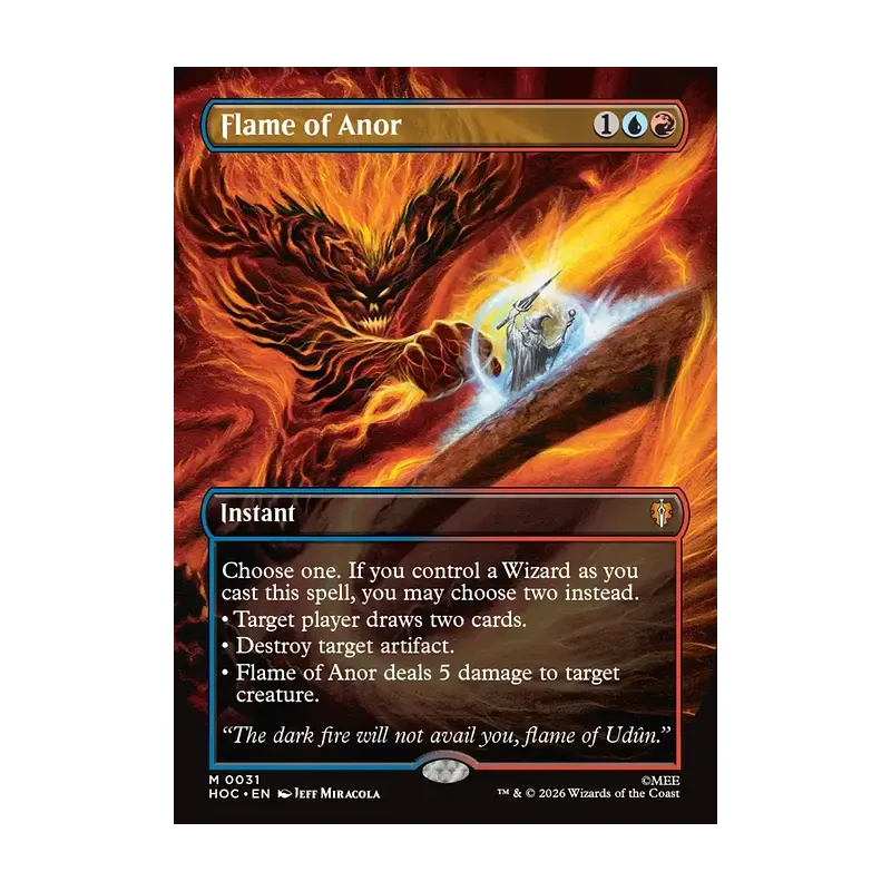 Flame of Anor (Borderless) - The Hobbit Eternal (Near Mint)