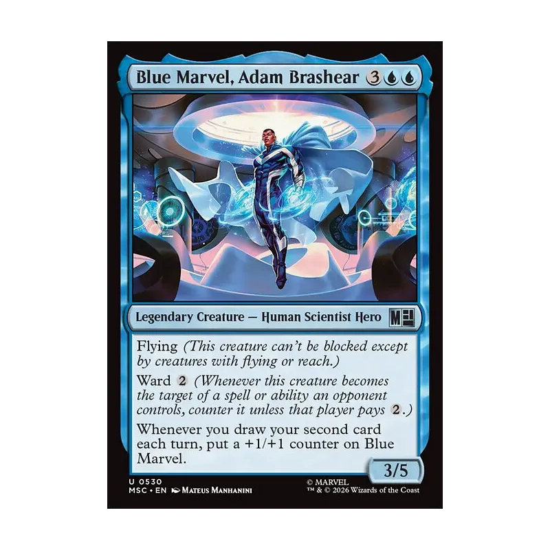 Blue Marvel, Adam Brashear - Marvel Super Heroes Commander (Near Mint)
