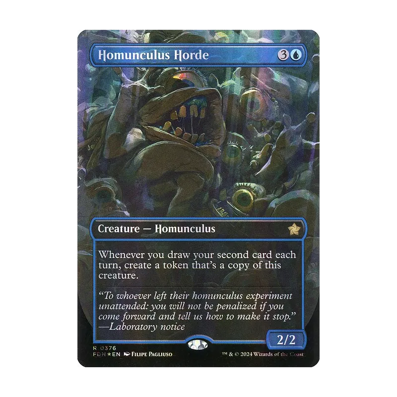 Homunculus Horde (Borderless) (Mana Foil) - Foundations (Foil Near Mint)