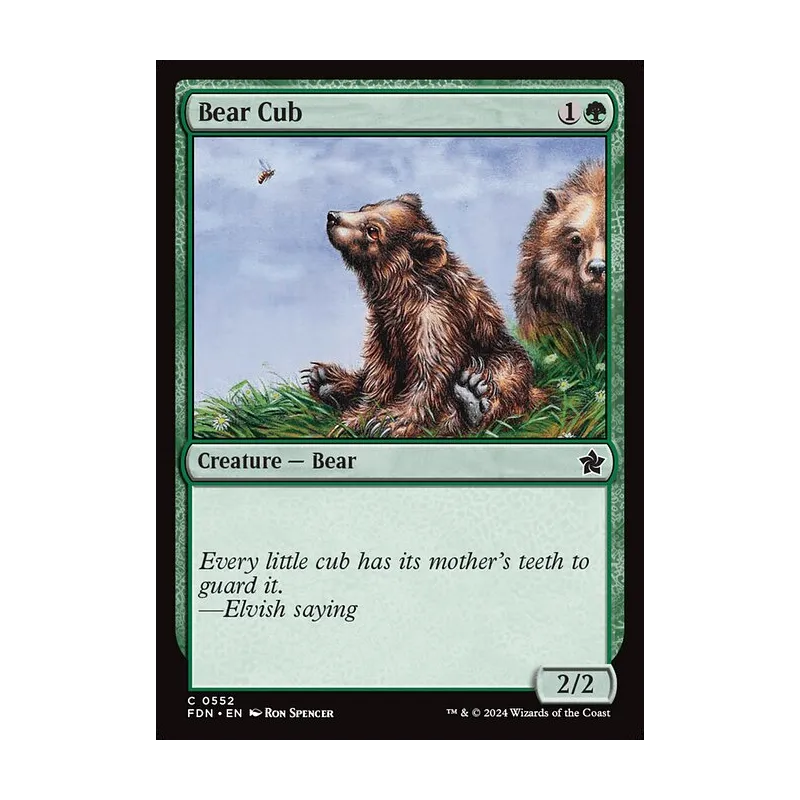 Bear Cub - Foundations (Near Mint)