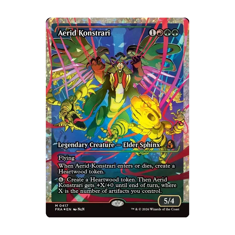 Aerid Konstrari (Showcase) (Fracture Foil) (0417) - Reality Fracture (Foil Near Mint)
