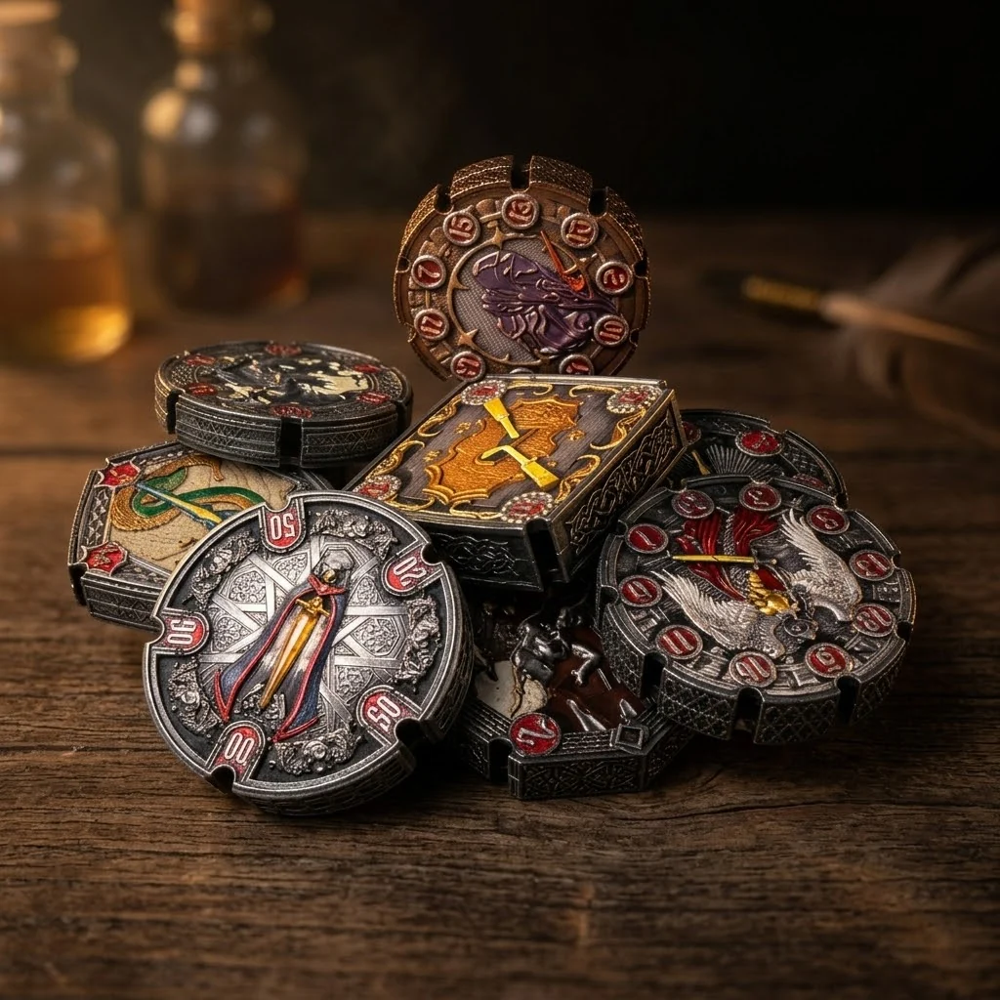FlipDie Legends Metal Dice Coin Set: Rogue (7) (New Arrival)