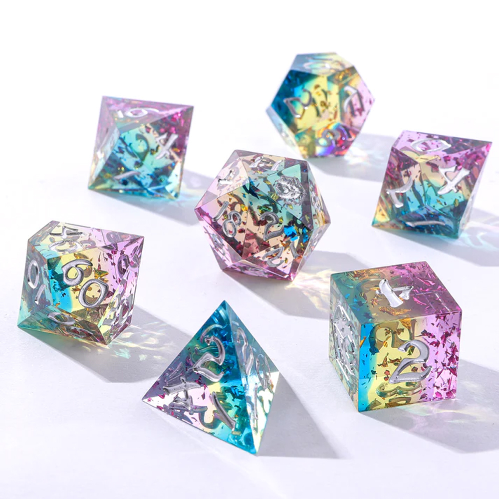 Sharp-Edge Polyhedral Dice Set: Captured Magic - Sweet Dream (7) (Clearance) Sharp-Edge Polyhedral Dice Set: Captured Magic - Sweet Dream (7) (Clearance)