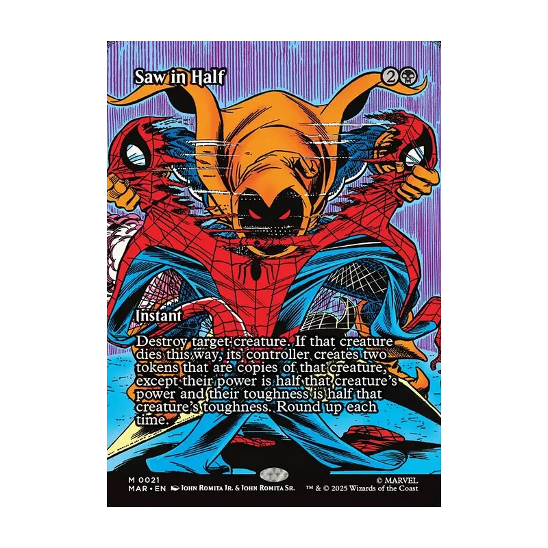 Saw in Half (Borderless) - Marvel Universe (Near Mint)