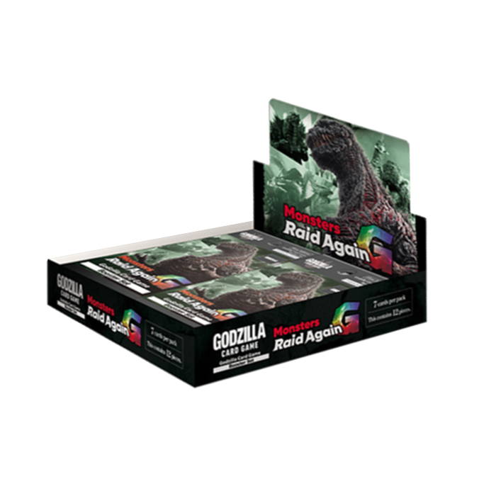 Godzilla Card Game: Monsters Raid Again - Booster Box (12) (Preorder) Godzilla Card Game: Monsters Raid Again - Booster Box (12) (Preorder)