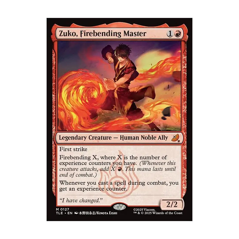Zuko, Firebending Master - Avatar: The Last Airbender Eternal (Near Mint)