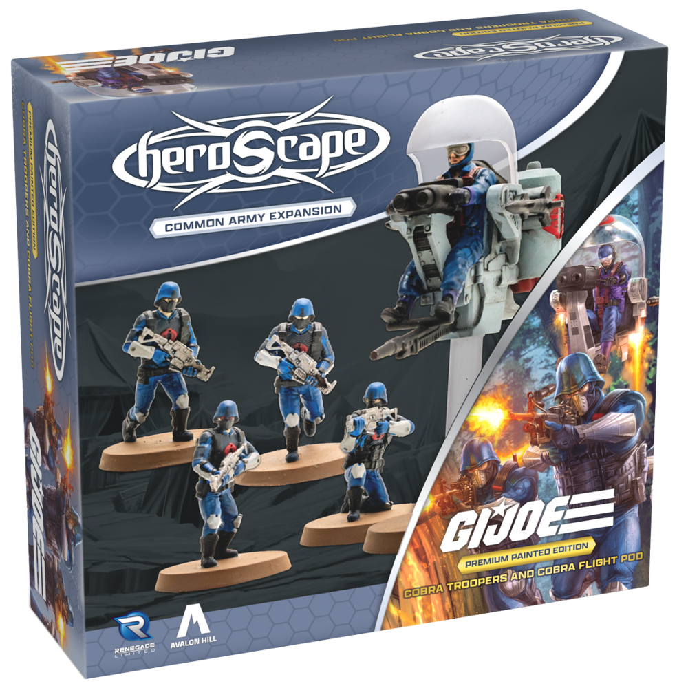 G.I. JOE Heroscape: COBRA Troopers & COBRA Flight Pod Army Expansion (Painted) (Preorder)