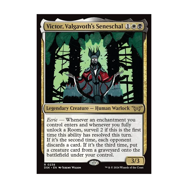 Victor, Valgavoth's Seneschal - Duskmourn: House of Horror (Near Mint)