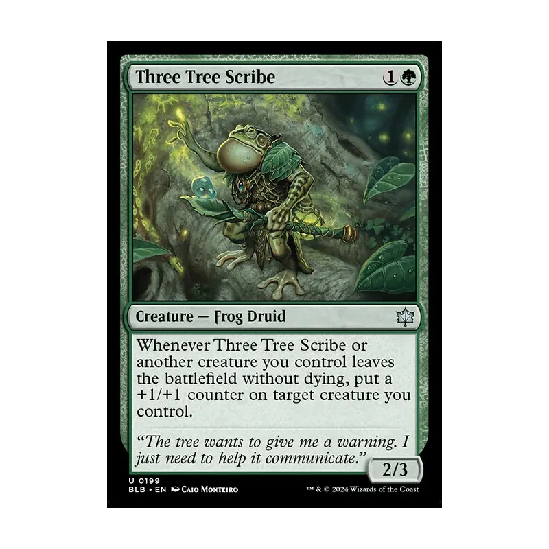 Three Tree Scribe - Bloomburrow (Near Mint)